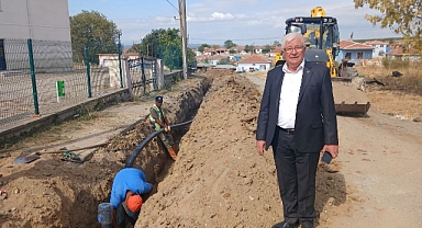 MERİÇ’TE İÇME SUYU HATTI YENİLENİYOR