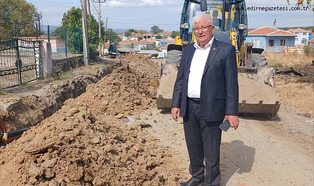 MERİÇ’TE İÇME SUYU HATTI YENİLENİYOR