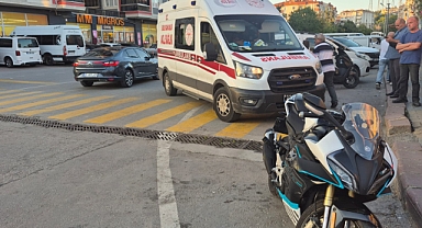 Motosiklet Sürücüsü Yaralandı