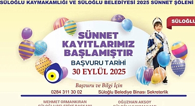 Süloğlu'nda Sünnet Şöleni Düzenlenecek
