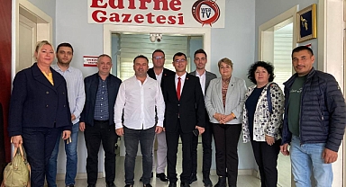 AKGÜNGÖR VE YÖNETİMİNDEN EDİRNE GAZETESİ’NE ZİYARET