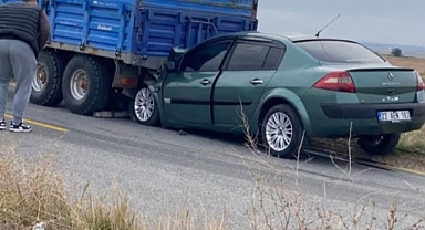 Anız Yangını Kazaya Neden Oldu