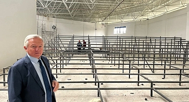 Başkan Kerman, Sinema ve Tiyatro Salonu İnşaatını İnceledi