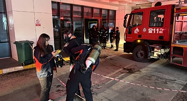 DEVLET HASTANESİ’NDE YANGIN KONTROL ALTINA ALINDI