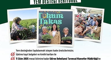 Edirne Belediyesi’nden Kadın Çiftçilere Besi Yemi Desteği