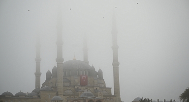 Edirne’yi Yoğun Sis Kapladı