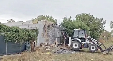 KAÇAK ULTRA LÜKS VİLLA YIKILDI