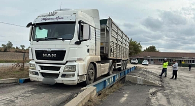 Kamyon sürücüsüne 51 Bin 26 Lira Ceza