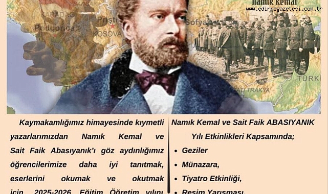 Lalapaşa’da “Namık Kemal ve Sait Faik Abasıyanık Yılı” İlan Edildi