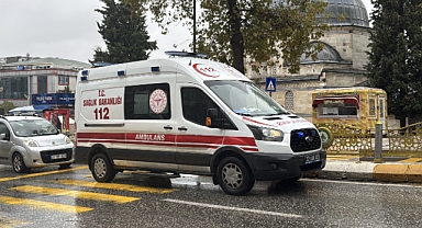 OTOMOBİLİN ÇARPTIĞI KİŞİ YARALANDI