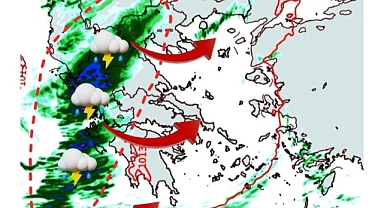 Yunanistan Üzerinden Siklon Dalgası Geliyor 