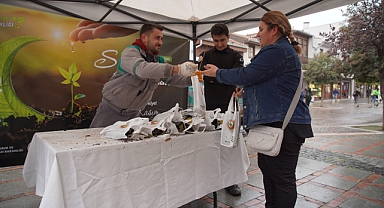 1000 ıhlamur fidanı dağıtıldı