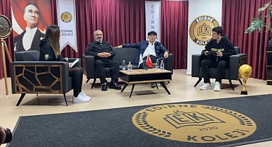 Sinan Engin Edirne Koleji’nde Öğrencilerle Buluştu