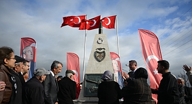 Üç Şehitler Anıtı törenle açıldı