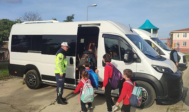 Uzunköprü’de okul servisleri denetlendi