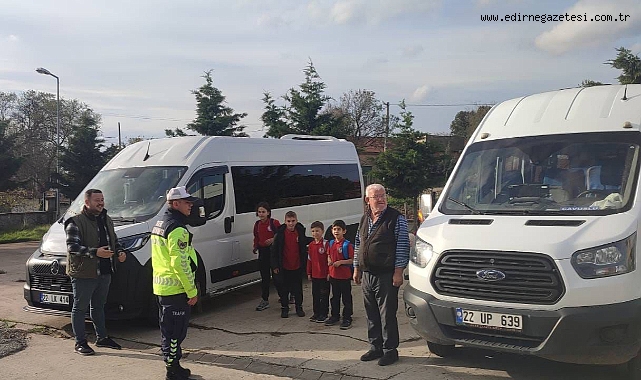 Uzunköprü’de okul servisleri denetlendi