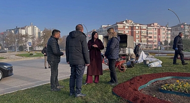 Başkan Gencan, Olin Kavşağı’ndaki Çalışmaları İnceledi