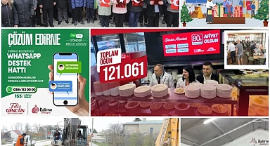 EDİRNE BELEDİYESİ’NDEN YILIN SON HAFTASINDA YOĞUN ÇALIŞMA