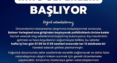 Hasta Vatandaşlara Ücretsiz Ring Seferleri Başlıyor