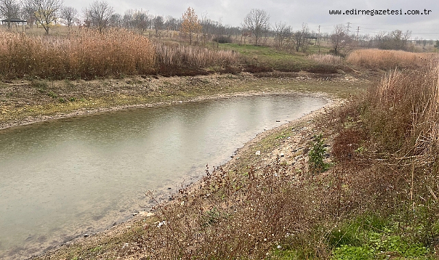 Hayrabolu Göleti'nde su seviyesi düştü