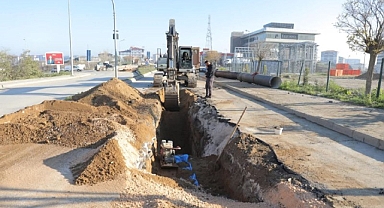 Hilly Otel Kavşağı’nda Altyapı Çalışmaları Sürüyor