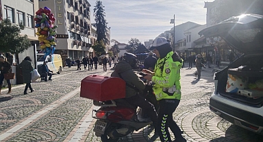 Motosikletle Girenlere Ceza Kesiliyor