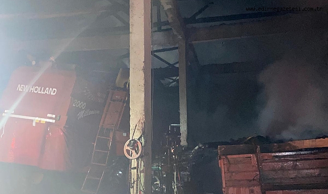 Pazardere Köyünde Yangın