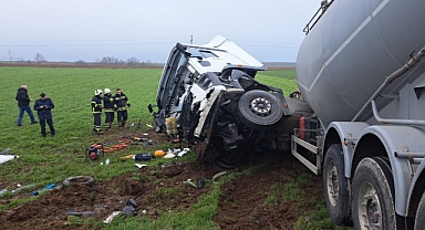 Edirne Hamzabeyli yolu Hıdırağa mevkiinde kaza