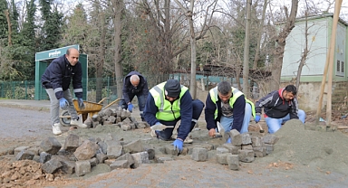 Karaağaç’ta Yol Düzenleme Çalışmaları Sürüyor