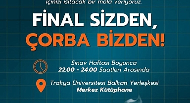 Öğrencilere Sınav Haftasında Çorba İkramı