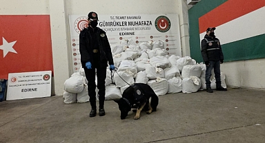 1 ton esrar ele geçirildi