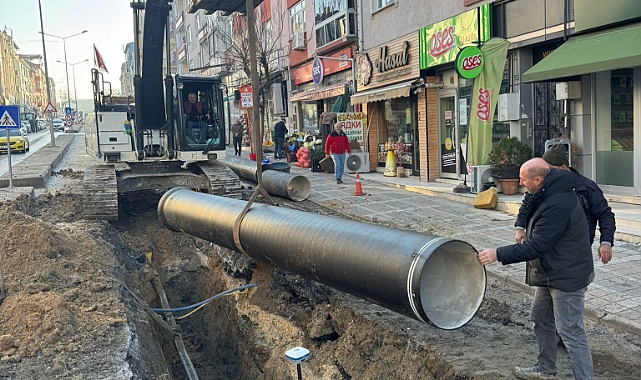 İçme Suyu Hattı Çalışması Sürüyor
