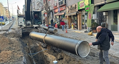 İçme Suyu Hattı Çalışması Sürüyor