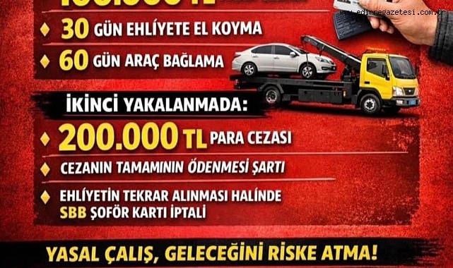 Korsan taşımacılık yapan yandı