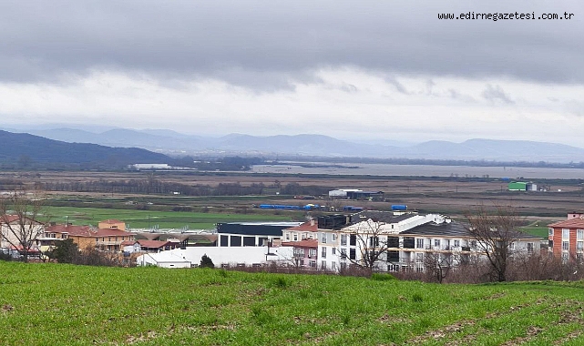 Meriç Nehri İpsala’da Yatağından Taştı