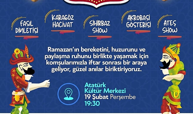 Ramazan Eğlenceleri Başlıyor