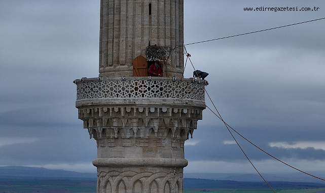 Selimiye'nin minareleri mahyalandı