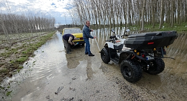 Taşkını fırsata çevirdiler