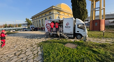 Tunca Köprüsü Girişine Seyyar Mutfak Kuruldu