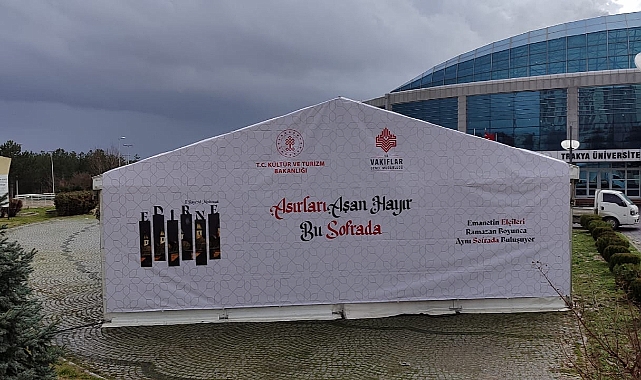 Vakıflar’dan 500 kişilik iftar çadırı