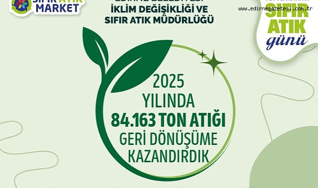 84 Bin Ton Atık Ekonomiye Kazandırıldı