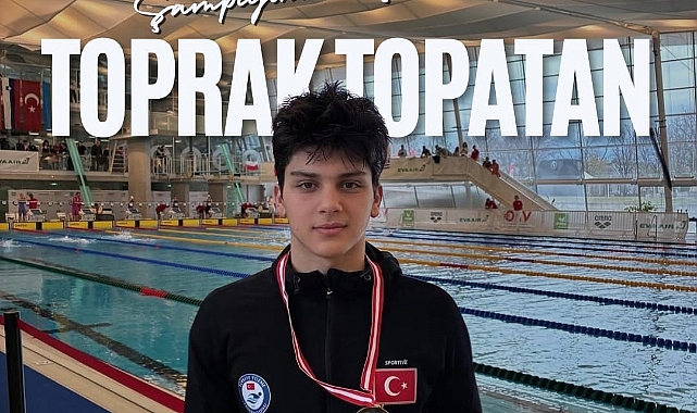Edirneli Yüzücü Toprak Topatan’dan Uluslararası Şampiyonluk