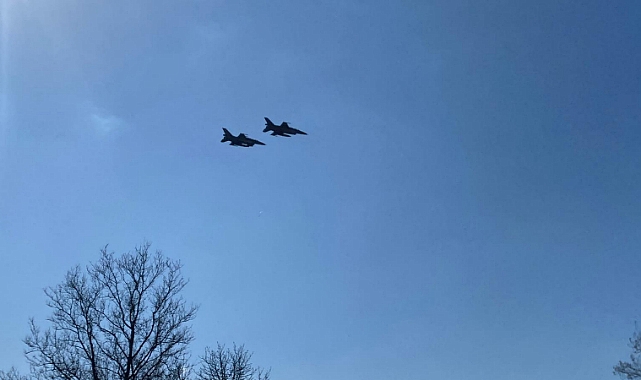 F-16 ve SİHA’lar prova uçuşu gerçekleştirdi