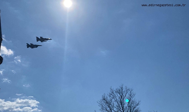 F-16 ve SİHA’lar prova uçuşu gerçekleştirdi