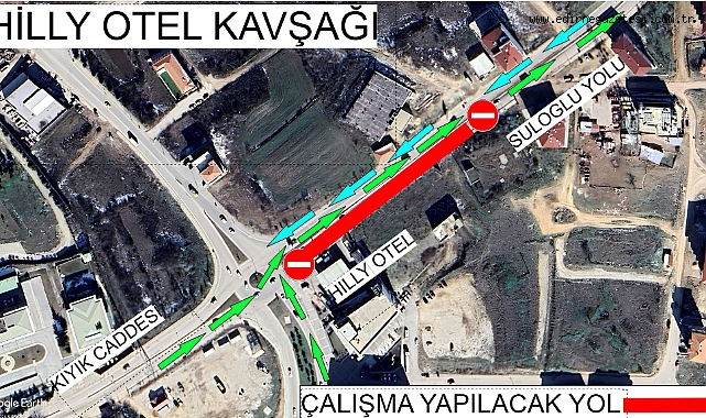 Hilly Otel Kavşağı’nda Altyapı Çalışması