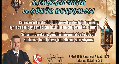 Lalapaşa Belediyesi’nden Ramazan İftarı ve Şükür Duası Daveti