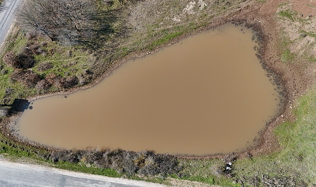 Taşlık Göleti'nin doluluk oranı yağışlarla arttı