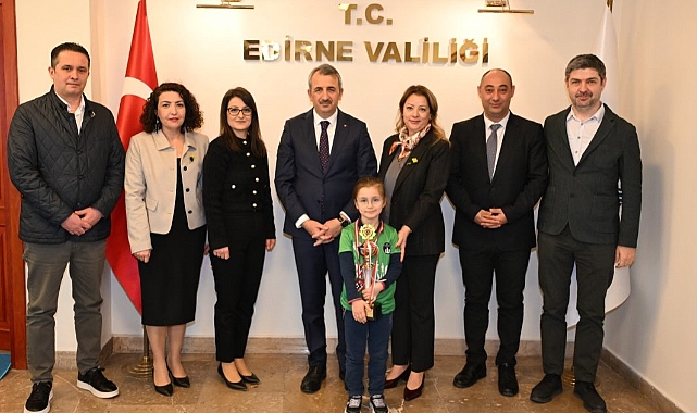Türkiye Üçüncüsü Meriç Metin Edirne Valiliğinde