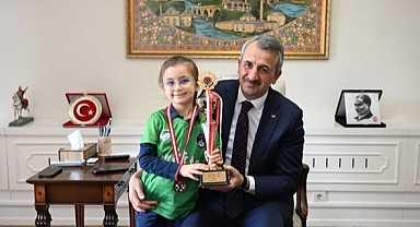 Türkiye Üçüncüsü Meriç Metin Edirne Valiliğinde