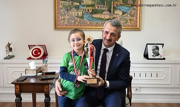 Türkiye Üçüncüsü Meriç Metin Edirne Valiliğinde